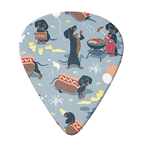 Hot Dogs and Lemonade Lot de 6 médiators pour guitare acoustique, guitare électrique, basse, ukulélé – fin, moyen et… - Les Beatles, Paul McCartney, John Lennon, RIngo Starr, George Harrison Hot Dogs and Lemonade Lot de 6 médiators pour guitare acoustique, guitare électrique, basse, ukulélé – fin, moyen et… – Image 4