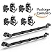 LITTLEMOLE Car Fishing 4 Rod Holder, Adjustable 35 to 57 Inch, Heavy Duty Vehicle Fishing Pole Rack for SUV, Wagons, Van