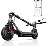 SISIGAD 8.5" Solid Electric Scooter for Adults, Top Speed 19 MPH, 19 Miles Long Ranges, Foldable E Scooter for Adults