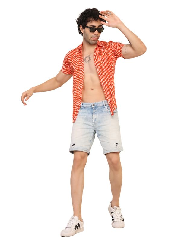 Image of KE KANHA EXPORTS Shirt for Men /Cotton Shirts for Men /Stylish Mens Casual Shirt /Men's Slim Fit Shirt & Regular Fit Shirt for All Occasions Western Beach Summer Shirt Style