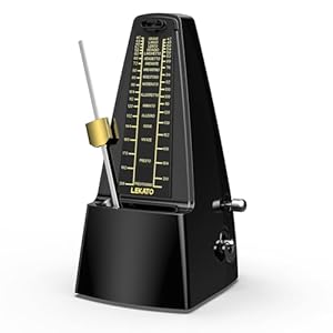 LEKATO Mechanisches Metronom mit betonter Glocke