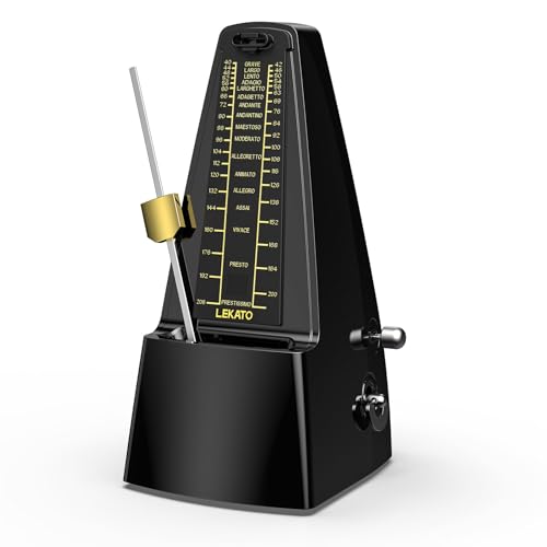 LEKATO Mechanisches Metronom mit betonter Glocke