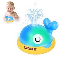 YELUFT Baby Bath Toys, Light Up Bath Toys for 1 2 Year Old, Toddler Bath Toy 18+ Months with Colorful Lights, Toddlers Boys Girls Infant Kids Toys Age 1-3(Blue)