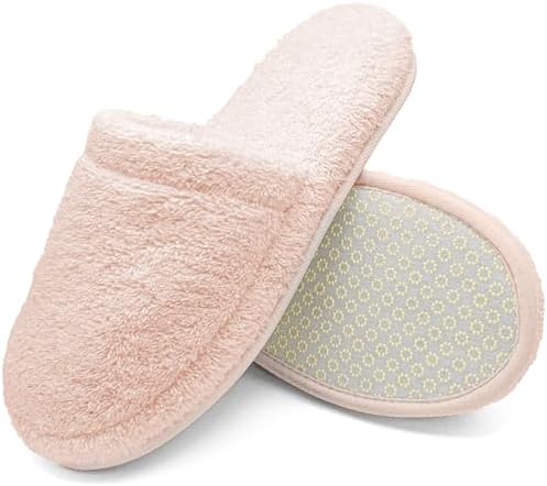 Luxe Memory Foam Pantoffels – 100% Badstof Katoen – Antislip, Gesloten Neus, Wasbaar – Hotelslippers, Gastpantoffels, Voor Dames & Heren – Voor Thuis, Sauna, Spa & Hotel – Koningsblauw, 38-42, RO-1