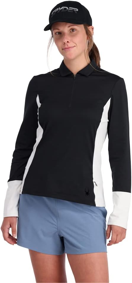Spyder womens Spyder Arc Graphene Tech Zip T-neck - Image 2