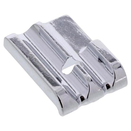 Image of ZENITH Piping Double Welting Pressure Foot Snap on Type for Automatic Electric Low Shank Sewing Machines Suitable for Usha Janome Brother Singer etc Steel Finish (Piping)