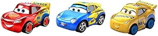 Disney and Pixar Cars Mini Racers (3-Pack), Small Die-Cast Metal Racing Toy Vehicles, Gift for Kids Age 3 Years and Older GKG01
