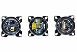 Morimoto Lowbeam LED, Single Sealed3 LED Headlight Housing, Universal 90mm DOT Approved Projector, Ultra Bright Upgrade for Custom Cars, Motorcycles, Motorhomes, Buses (1x LF800)