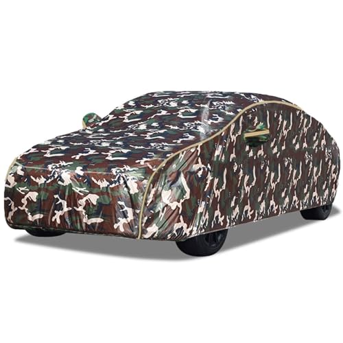 【Design antivento】: ogni telo copriauto impermeabile è appositamente personalizzato e sono presenti corde antivento nelle quattro posizioni delle ruote del telo copriauto. Basta legarli ai mozzi delle ruote corrispondenti per fissare il telo e fornire protezione dal vento. Il telo è inoltre dotato di una fibbia di bloccaggio per una protezione ancora maggiore.
