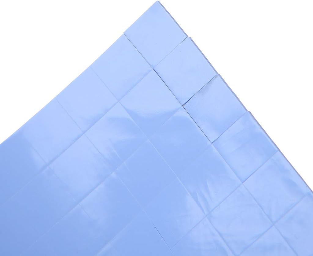 100Pcs 100mmx100mmx1mm Thermal Pad GPU CPU Heatsink Cooling Conductive Silicone Pad for PC Computer Accessories