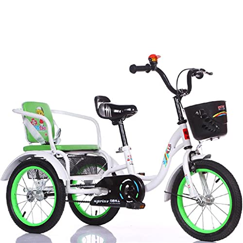 三輪自転車 子供用三輪車、2〜8歳向け、男の子、女の子、幼児向け、100kgの自転車ペダルを踏むのに耐えられる