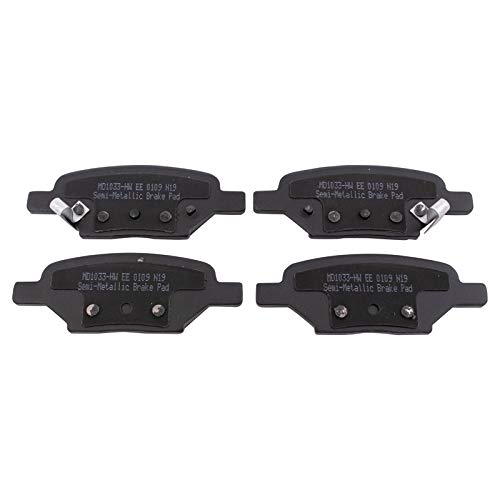 Image of TRQ Rear Brake Pad & Rotor Kit Semi-Metallic Premium G-Coated Compatible with 2005-2008 Chevrolet Cobalt 2008-2010 HHR 2007-2009 Pontiac G5 2004-2007 Saturn Ion