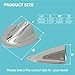 TuoP Boat Wire Cable Hole Ventilator Cover - Clam Shell Vent Shield for Marine Boat, Stainless Steel, 2-1/4