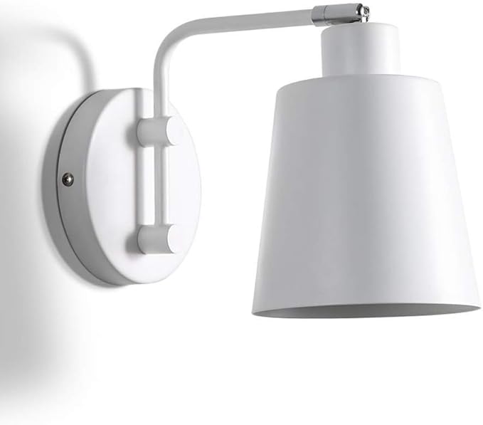 FairUo Wandlampen, Minimalistische Plug-In Sconce Moderne Lamp Met Koord Eigentijds Roteerbare Wandlamp Met Een Slaapkamer Woonkamer Bedlamp