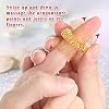 Nuogo 300 Pcs Acupressure Rings Spiky Sensory Finger Rings for Fingers Stress Relief Fidget Sensory Toys for Teens Adults Stress Reliever Massage