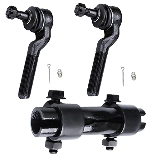 Kfvf 3 Pack Outer Tie Rod End Kit For Ford F-250 1985-1994 4Wd, Es2079S Tie Rod End Adjustable Sleeve Es2727R Es2728L Right Left Outer Tie Rod End #TOP18