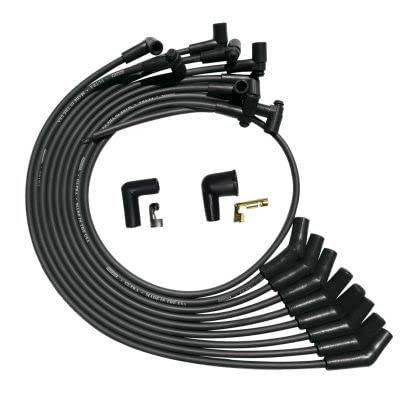 Image of Moroso 51070 Ultra Series Black Spark Plug Wires, Ford 260 /289 /302, 135 Degree Plug Ends, HEI Distributor