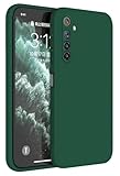 HAFFAN Custodia in Silicone TPU Compatibile con Realme 6 (6.5" inches), Cover Case Protettiva per Cellulare - Verde scuro