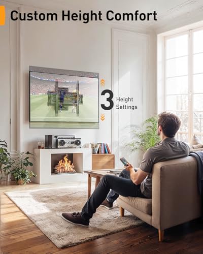 Perlegear TV Wandhalterung für 23-70 Zoll TVs bis 50 kg, Höhenverstellbare Wandhalterung Fernseher mit Schnelle Neigungsverstellung, Fernseher Halterung 55 Zoll Schwenkbar, Max VESA 400x400 mm – Bild 6