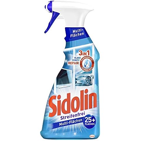 Sidolin Multi-Flächen-Reiniger, Sprühflasche, 500 ml, für streifenfreien Glanz auf über 25 Flächen mit Flüssigglas Technologie Cover