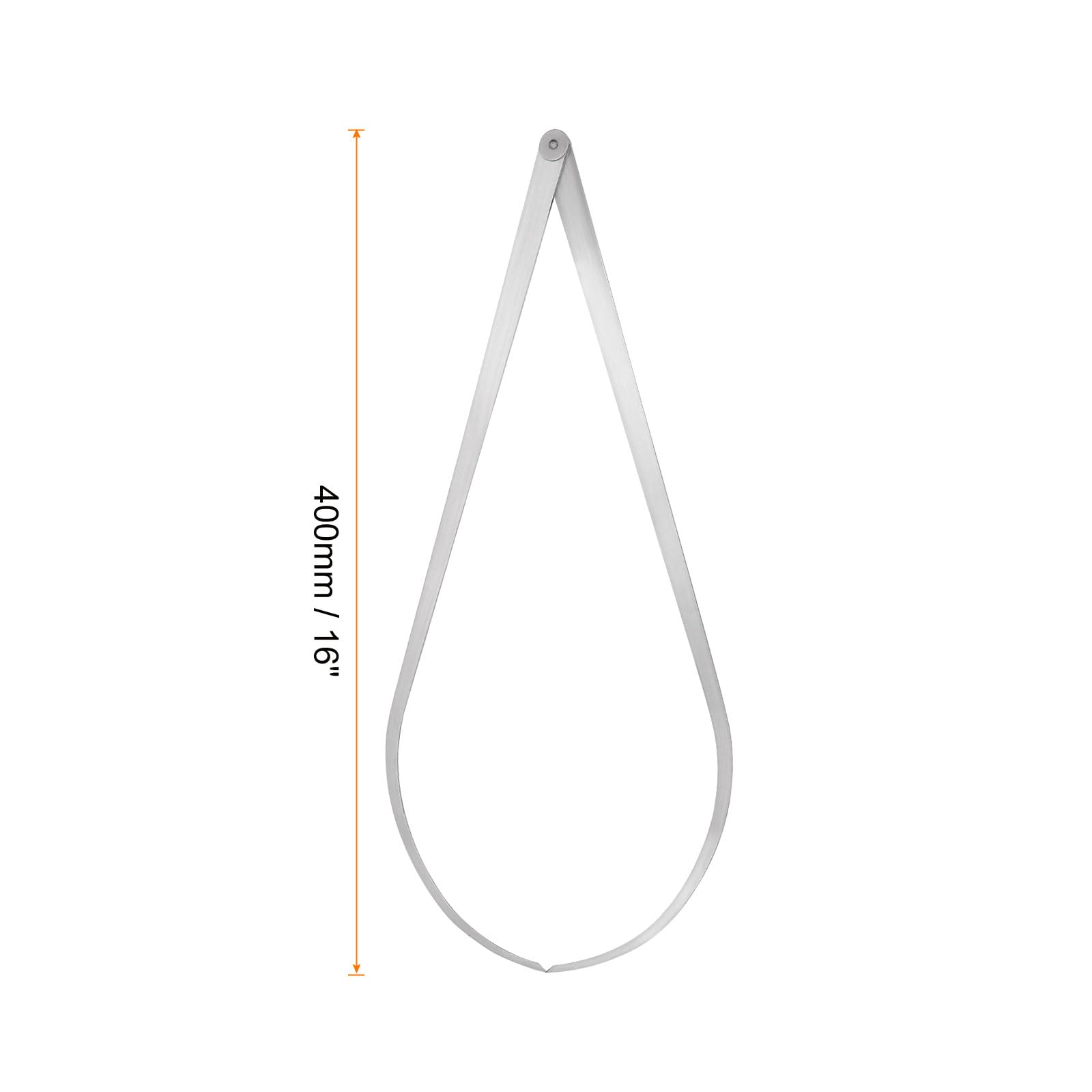 QUARKZMAN 2pz Esterno Calibro 400mm 16" 410 Acciaio Inox Azienda Attrito Giunto per Interno Misurazioni