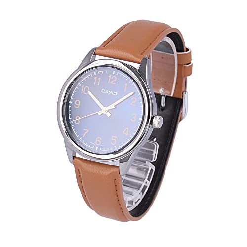 CASIO �J�V�I �J�V�I�X�^���_�[�h Dress �h���X�r���v ���v �����Y �A�i���O �X�e�����X ���U�[ �V���o�[ �l�C�r�[ �u���E�� MTP-V005L-2B4 [���s�A���i]