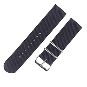 Overhil1s Nylon horlogeband elastische vervanging horlogeband horloge armband roestvrij staal bcukle for mannen 18mm,20mm,22mm,24mm (Band Color : 13, Band Width : 24mm)