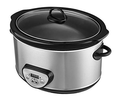 Venga Vg Sc 3008 Slow Cooker 280 W Stainless Steel Ceramic Glass Plastic 4 5 L Silver