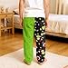 ZXCTKA Christmas Pajama Pants Loose Pants Bottom Flannel Indoor Outdoor Xmas Trouser Funny Pyjamas Holiday Pjs Trouser Multi