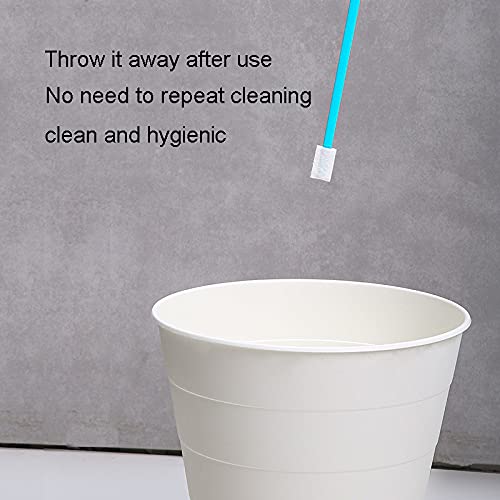 Kevinrooty 50Pcs Disposable Crevice Cleaning Brush Tool Kit, Disposable Toilet Brush, Disposable Toilet Seat Cleaner Tool (Blue) #TOP4