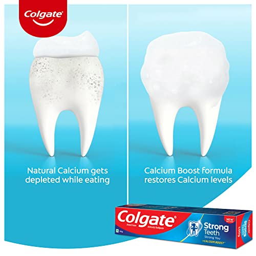 Image of Colgate Cavity Protection Strong Teeth Toothpaste with Amino Shakti - 1000gm (500gX2) Saver Pack , India's No.1 Toothpaste