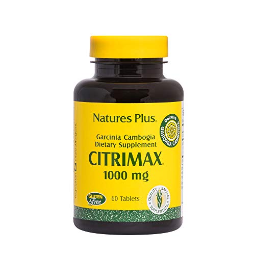 NaturesPlus Citrimax - 1000 mg Standardized Garcinia Cambogia, 60 Vegetarian Tablets - High Potency Weight Loss Support Supplement, Metabolism Booster - Gluten-Free - 60 Servings