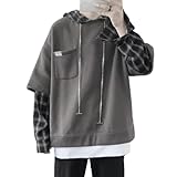 Please refer to the size chart (2nd image). The package includes 1 long sleeve hoodie top fall winter hooded sweatshirt. Trendy cyber Y2K preppy hoodies clothes. Alternative aesthetic dark academia alt emo grunge clothing. Show your uniqueness and at...