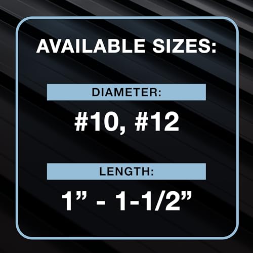 Teks #10 x 1 Inch Standing Seam Panel Roofing Screws, 120 PCS, for Flanged & Clip Systems, Low Profile Flat Pancake Head, Sharp Point Tip, Star Drive Recess, T-25 Bit Included, Zinc Coated Steel by TEKS - Image 6