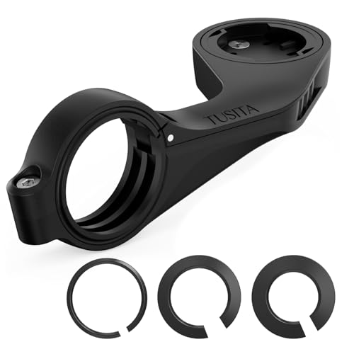 TUSITA Flush Out Front Mount Compatible with Wahoo Elemnt GPS Bike Computer, Fit 22.2mm 25.4mm 31.8mm Handlebar