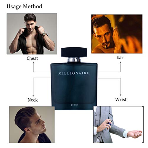 Perfume&Beauty Perfume Eau De Parfume For Men, 3.4 Oz Spray Parfume For Men 100 Ml- Black Millionaire #TOP3