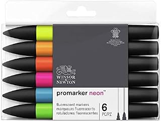 Winsor & Newton, Promarker, Arts and Illustration Wallet, Set of 24, Alcohol Based Dual Tip Markers