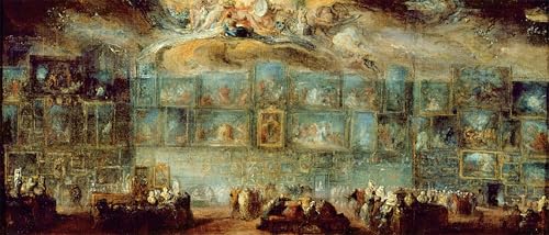 Peinture Louvre Saint Aubin grand format 60x90cm pour habiller un mur vide