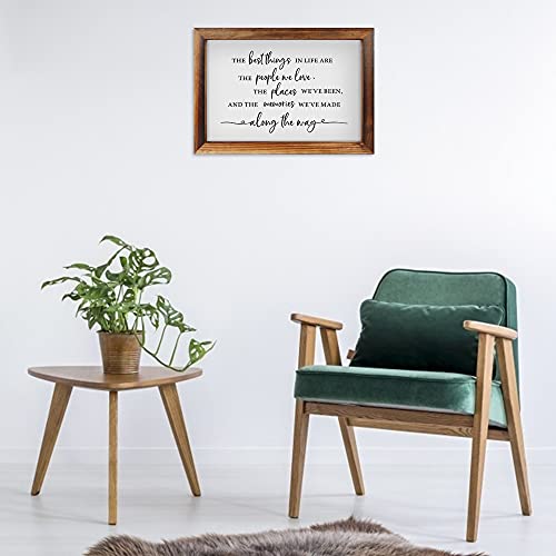 image for CHDITB The Best Things In Life Framed Wood Sign Plaque(16