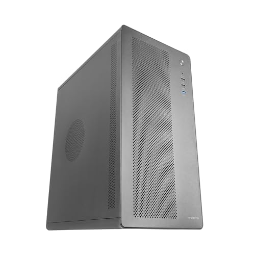 Tacens AEROM,Caja PC Micro-ATX,Estructura Metálica Robusta con Rejilla Frontal, 1xVentilador Trasero 120mm Ultrasilencioso,Soporte hasta 3X Ventiladores Frontales,Minitorre PC,USB3.0,Negro