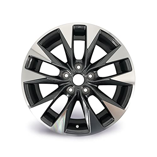 New Single 17" 17x6.5 Alloy Wheel For Nissan Sentra 2016-2019 BLACK Machined Face OEM Quality Replacement Rim 62758