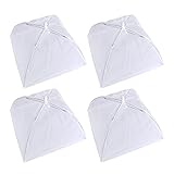 Bekith 14 Inch Pop Up Mesh Screen Food Cover Umbrella Tent - Set of 4