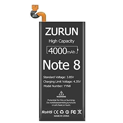 Galaxy Note 8 Battery ZURUN 4000mAh Li-Polymer Battery EB-BN950ABE Replacement for Galaxy Note 8 SM-N950 N950V N950A N950T N950P N950R4 N950F with Screwdriver Tool Kit