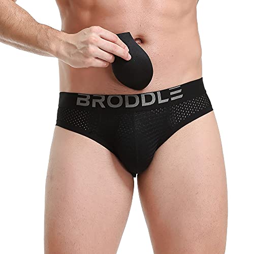 BRODDLE Men's Mesh Padded Pouch Athelic Supporters Breathable Jockstrap Elastic Waistband Low Rise4