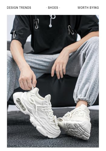 Men's Retro Casual Sneakers All-Season Low Top Dad Shoes Chunky Sole Breathable Comfortable Walking Running Shoes Fashion Athletic Footwear for Daily Wear4