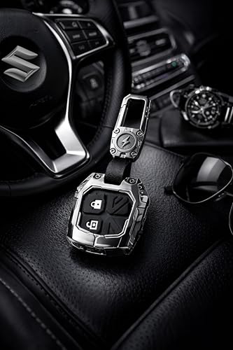 Image of TrollGadgets️ Luxury Transformer Series Car Key Cover Compatible for Maruti Suzuki Swift | Dzire | Baleno | Ertiga | WagonR | Celerio | Alto | Brezza | Ignis | S-Presso | Fronx (2 Button Remote Key)
