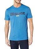  Blauer USA Herren Manica Corta T-Shirt, 801 Blu Zaffiro Chiaro, M