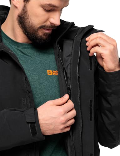 Jack Wolfskin Jaqueta padrão, preta