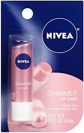 NIVEA Shimmer Radiant Lip Care 0.17 oz (Pack of 8)