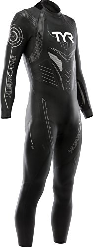Tyr Men's Hurricane Wetsuit Category 3, Black/Silver, Small/Medium #TOP6